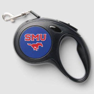 SMU Mustangs Retractable Pet Leash