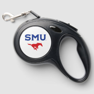 SMU Mustangs Retractable Pet Leash