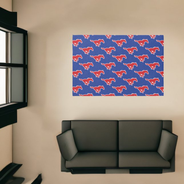 SMU Mustangs Rug (Insitu (Indoor 1))