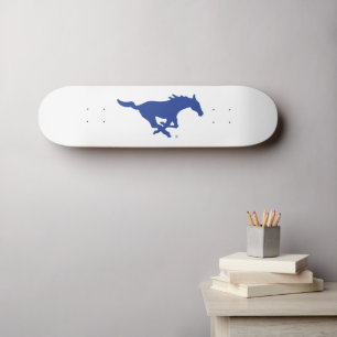SMU Mustangs Skateboard