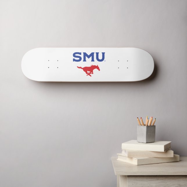 SMU Mustangs Skateboard (Wall Art (Horz))