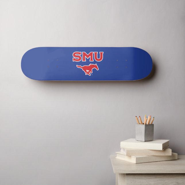 SMU Mustangs Skateboard (Wall Art (Horz))