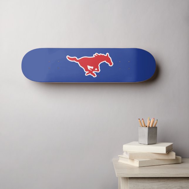 SMU Mustangs Skateboard (Wall Art (Horz))