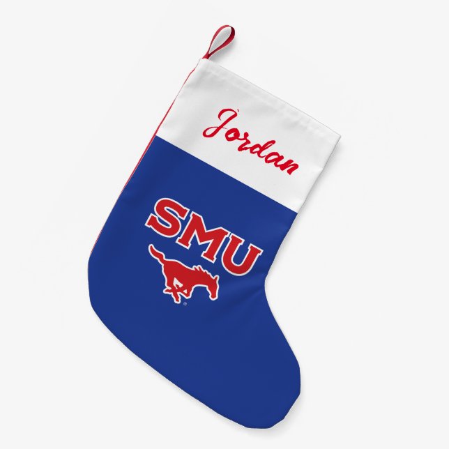 SMU Mustangs Small Christmas Stocking (Front (Hanging))