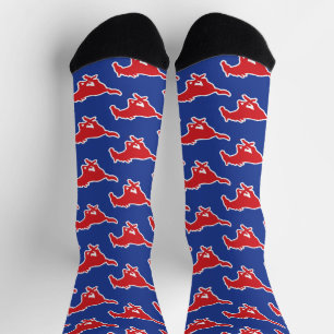 SMU Mustangs Socks
