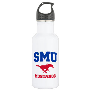 SMU Mustangs Stainless Steel Water Bottle