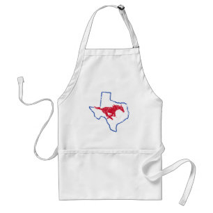 SMU Mustangs State Love Adult Apron