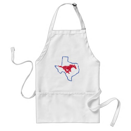 SMU Mustangs State Love Adult Apron