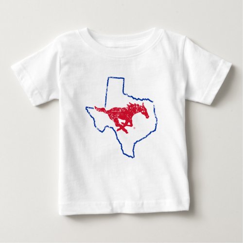 SMU Mustangs State Love Baby T_Shirt
