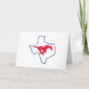 SMU Mustangs State Love Card