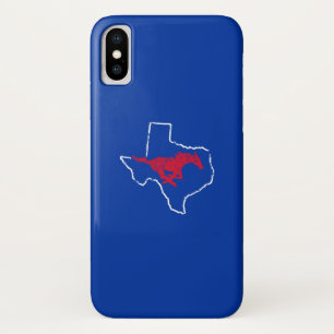 SMU Mustangs State Love iPhone X Case