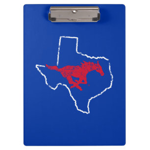 SMU Mustangs State Love Clipboard