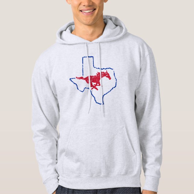 SMU Mustangs State Love Hoodie (Front)