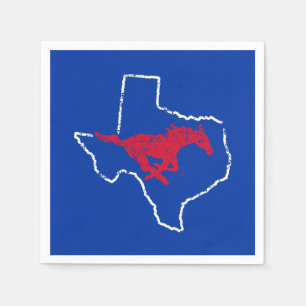 SMU Mustangs State Love Napkins