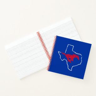 SMU Mustangs State Love Notebook