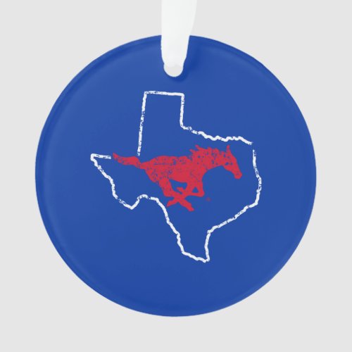 SMU Mustangs State Love Ornament