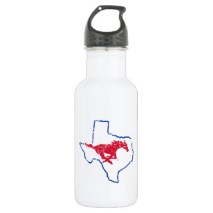 SMU Mustangs State Love Stainless Steel Water Bottle