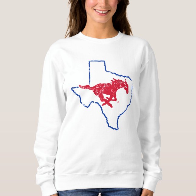 SMU Mustangs State Love Sweatshirt (Front)