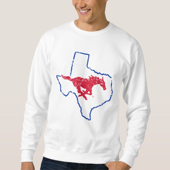 SMU Mustangs State Love Sweatshirt (Front)