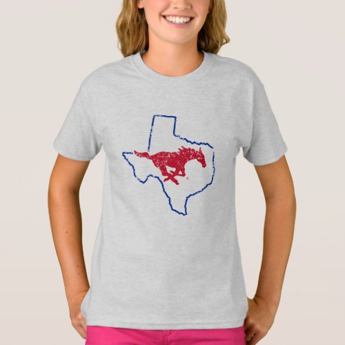 SMU Mustangs State Love T_Shirt