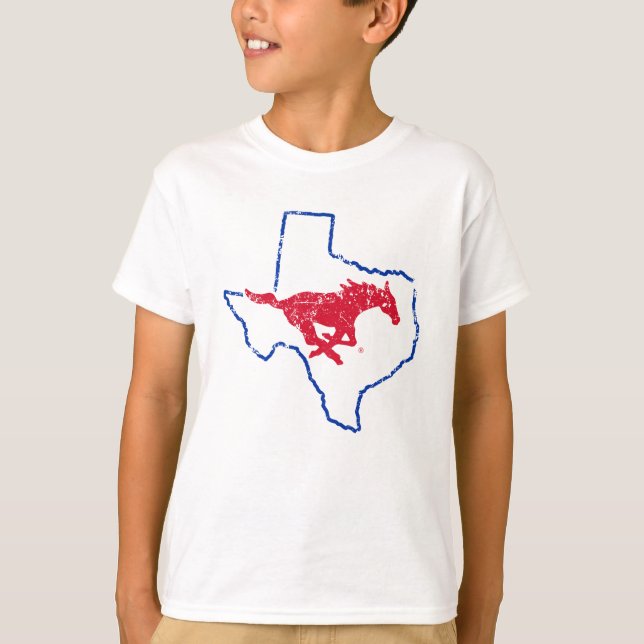 SMU Mustangs State Love T-Shirt (Front)