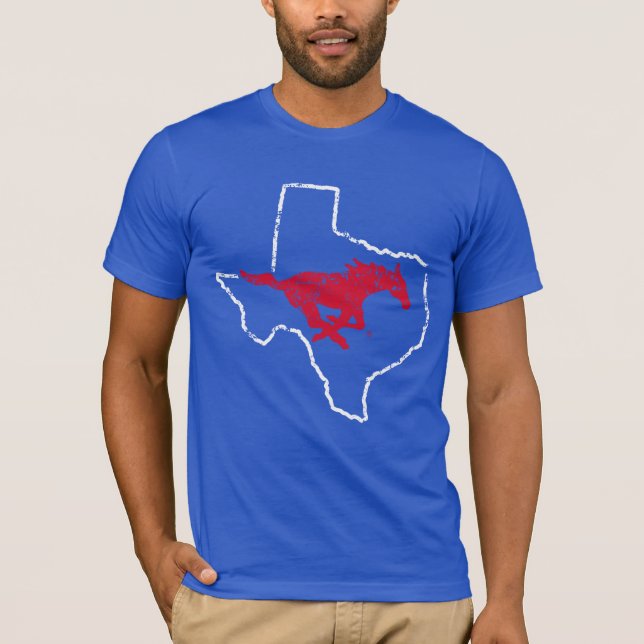SMU Mustangs State Love T-Shirt (Front)