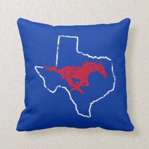 SMU Mustangs State Love Throw Pillow