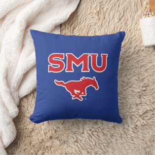SMU Mustangs Throw Pillow