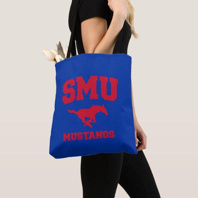 SMU Mustangs Tote Bag (Close Up)