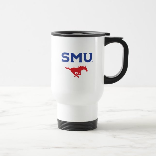 SMU Mustangs Travel Mug (Right)