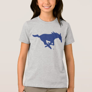 SMU Mustangs Tri-Blend Shirt