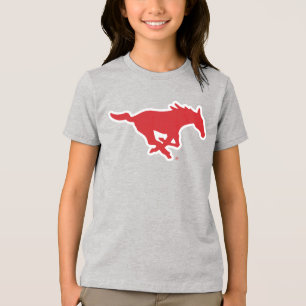SMU Mustangs Tri-Blend Shirt