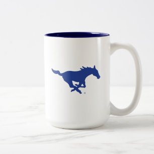 SMU Mustangs Two-Tone Coffee Mug