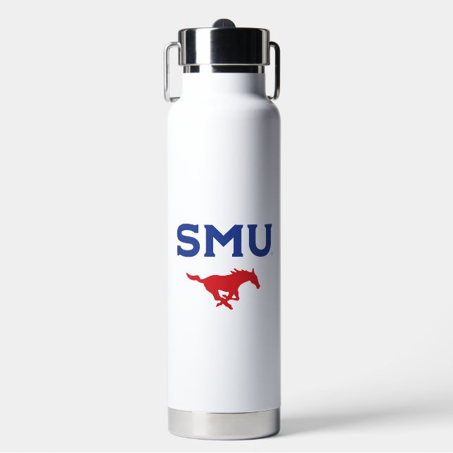 SMU Mustangs Water Bottle (Front)