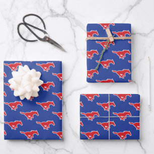 SMU Mustangs Wrapping Paper Sheets