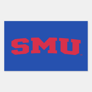 SMU RECTANGULAR STICKER