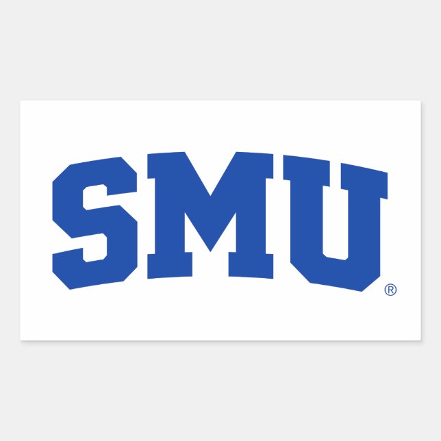 SMU RECTANGULAR STICKER (Front)