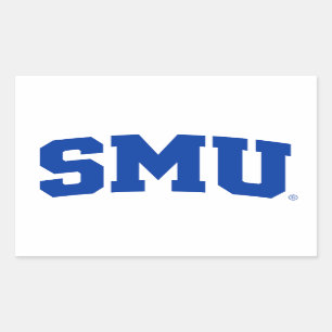 SMU RECTANGULAR STICKER