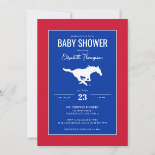 SMU Southern Methodist University Baby Shower Invitation