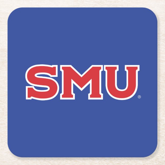 SMU SQUARE PAPER COASTER (Front)