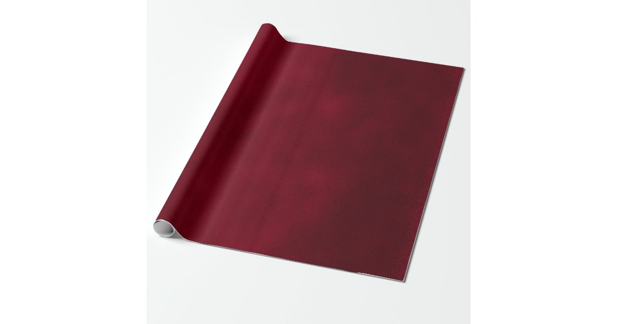 Smudge Burgundy Red Wrapping Paper | Zazzle