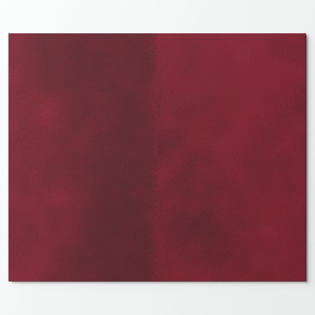 Smudge Burgundy Red Wrapping Paper