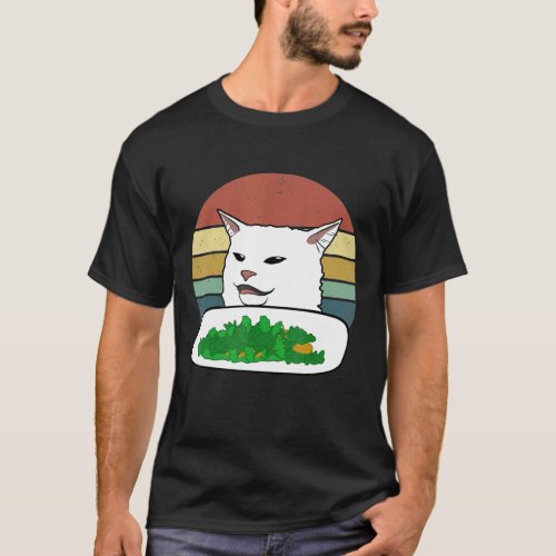 Smudge Cat Doesnt Care For Salad T_Shirt