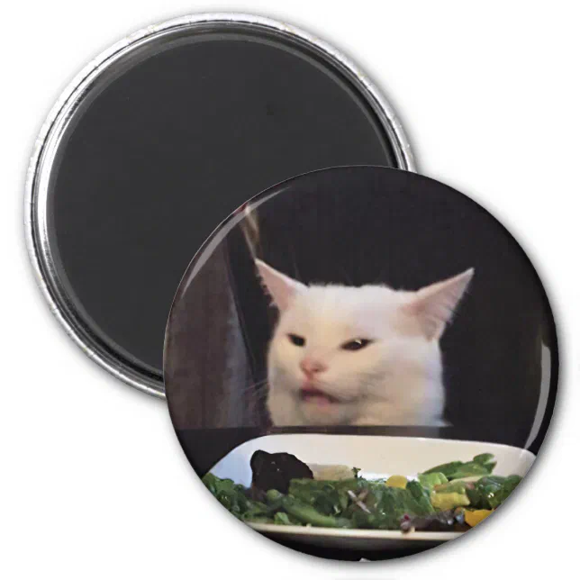 Smudge Cat Meme Magnet | Zazzle