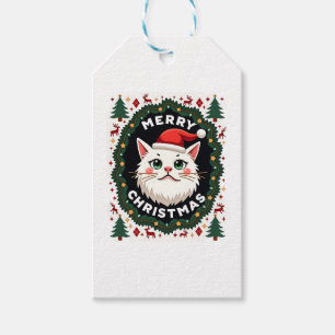 Smudge Cat Ugly Christmas Sweater (1) Gift Tags