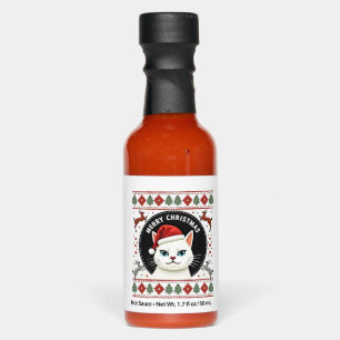 Smudge Cat Ugly Christmas Sweater  (3) Hot Sauces
