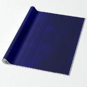 Smudge Navy Blue Wrapping Paper (Unrolled)