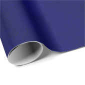 Smudge Navy Blue Wrapping Paper (Roll Corner)