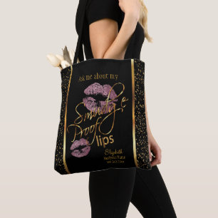 Smudge Proof 💋 Lips - Lipsense - Pink Rose Tote Bag