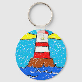 Smudgy Lighthouse Keychain